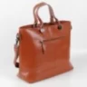 Женская кожаная сумка 6051-Б Л.Браун - Женская кожаная сумка 6051-Б Л.Браун